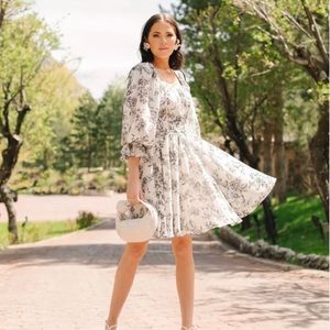 Rachel Parcell Toile Floral Dress